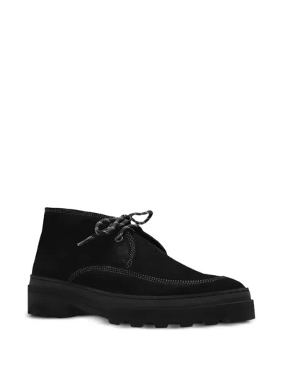 Apc Black Clem 2.0 Desert Boots In Black