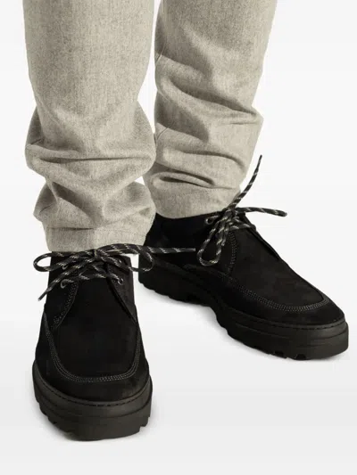 Apc Black Clem 2.0 Desert Boots In Black