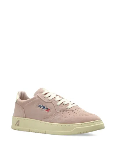 Autry Sneakers Medalist In Suede Color Silk In Pink