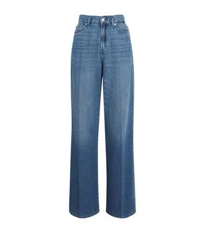 7 For All Mankind Original Tailorless Dark New York Bootcut Jean In Blue