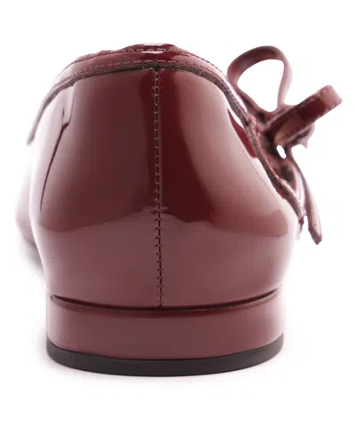 Arezzo Women's Tessa Pointed Toe Ballet Flats In Burgundy