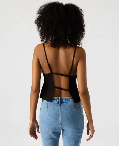 Steve Madden Teigan Top In Black