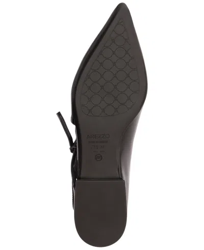 Arezzo Tessa Pointed Toe Flat In Black