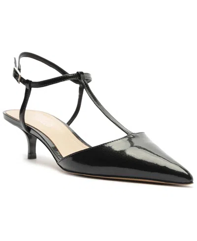 Arezzo Teagan Ankle Strap Pointed Toe Pump In Black