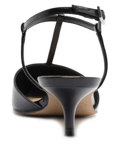 Arezzo Teagan Ankle Strap Pointed Toe Pump In Black