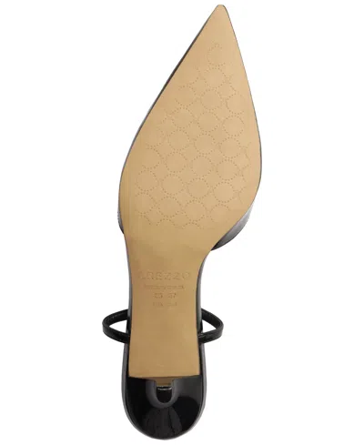 Arezzo Teagan Ankle Strap Pointed Toe Pump In Black