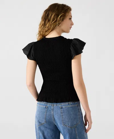 Steve Madden Cecilie Top In Black
