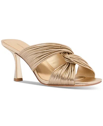 Michael Kors Chinelas - Metálico In Gold