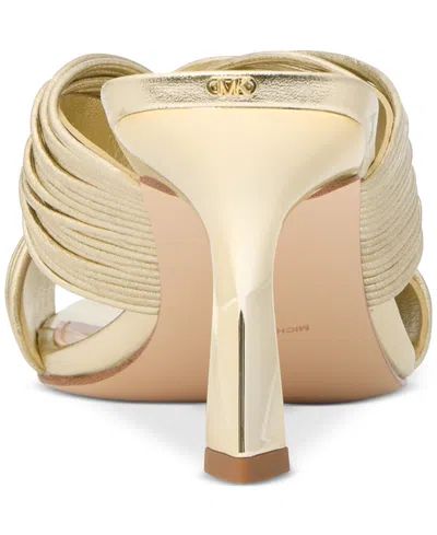 Michael Kors Chinelas - Metálico In Gold