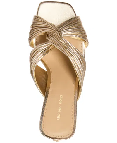 Michael Kors Chinelas - Metálico In Gold
