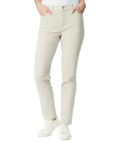 Gloria Vanderbilt Women's Amanda Colored Twill Straight-leg Jeans In White