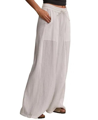 Lucky Brand Women's Beachy Gauze Pant In White