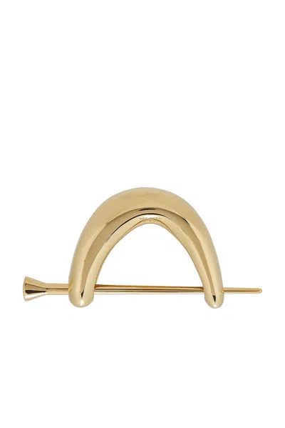 Bottega Veneta Hair Clip In Gold