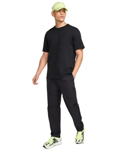 Nike Men's Club Woven Tapered Pants In Black