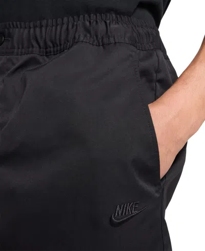 Nike Men's Club Woven Tapered Pants In Black