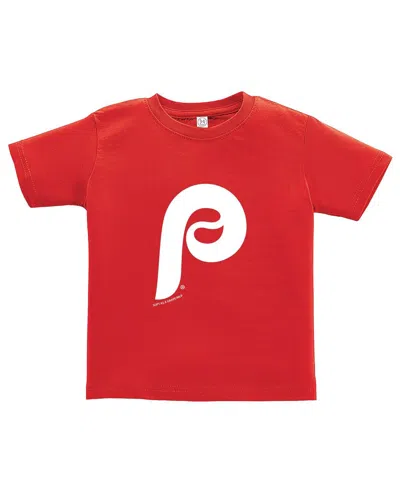 Soft As A Grape Toddler Red/gray Philadelphia Phillies Cooperstown Collection T-shirt, Set Of 2 In Gray