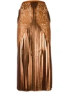 STELLA MCCARTNEY pleated lace georgette skirt,446611SHA2111714475