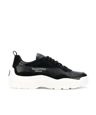 Valentino Garavani Black Leather Sneakers