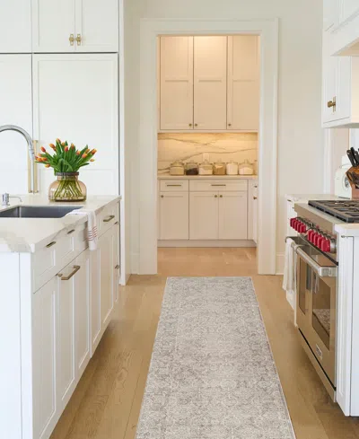 Nourison Home Shadows Shw04 Runner Area Rug, 2'2 X 12' In Neutral