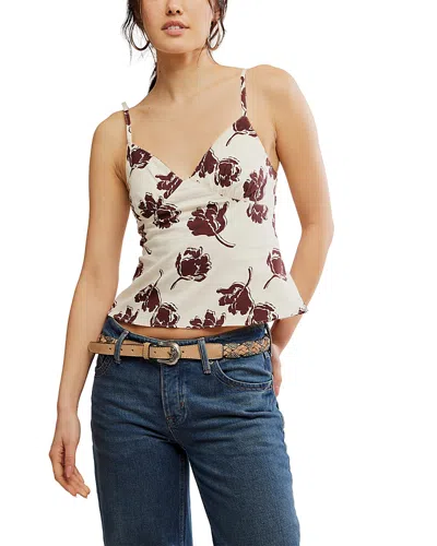 Free People Susie Printed Top In Bittersweet Combo In Multi