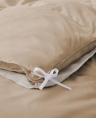 Unikome Medium Warmth Goose Feather Down Fiber Comforter, King In Neutral