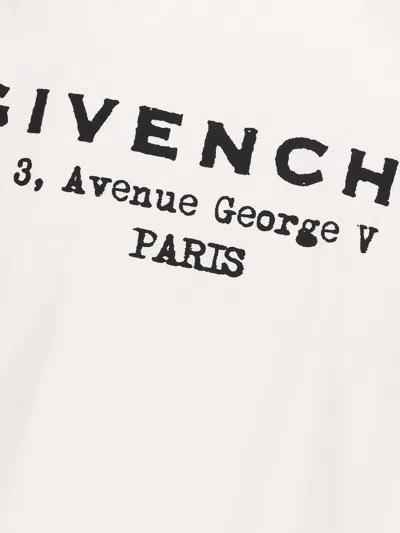 Givenchy White Cotton Jersey Crewneck T-shirt In Animal Print