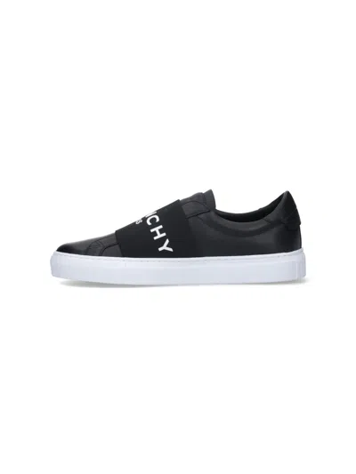 Givenchy Leather Sneakers In Black