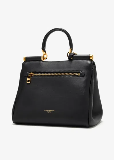 Dolce & Gabbana Dolce&gabbana Shoulder Bag My Sicily In Black Leather