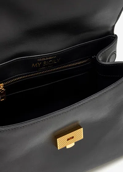 Dolce & Gabbana Dolce&gabbana Shoulder Bag My Sicily In Black Leather
