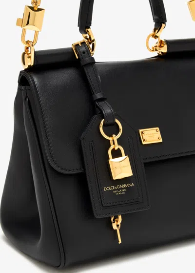 Dolce & Gabbana Dolce&gabbana Shoulder Bag My Sicily In Black Leather