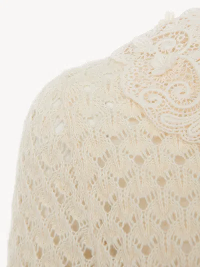 Chloé Chloe' Women Cotton, Alpaca And Silk Top In Yellow