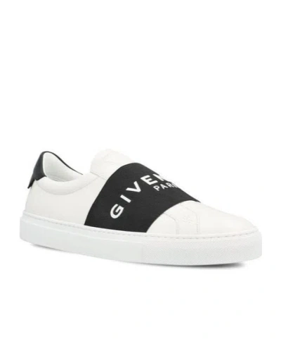 Givenchy Urban Street Leather Sneakers With Elastic Band In White