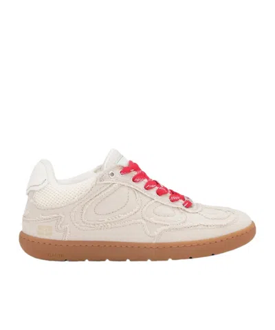 Ganni 08 Canvas Sneaker In Neutral