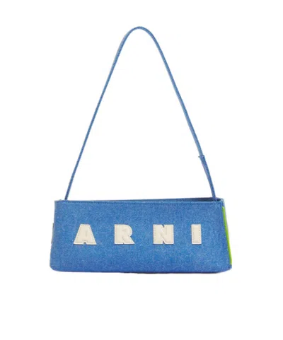 Marni Denim Shoulder Museo Shoulder Bag