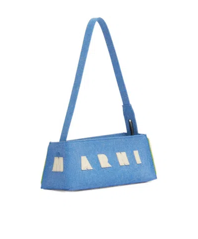 Marni Denim Shoulder Museo Shoulder Bag