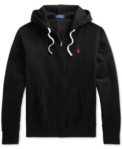 Polo Ralph Lauren Zip Sweatshirt With Front Pockets And Hood In Blue