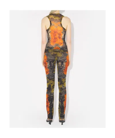 Jean Paul Gaultier Women Printed Tulle Tank Top In Multi