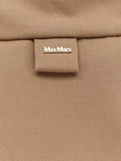 Max Mara Fulcro Cropped Water Repellent Gabardine Cloak In Colonial In Brown