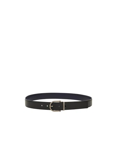 Ferragamo Double-sided Adjustable Belt In Black