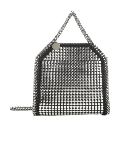 Stella Mccartney Falabella Tiny Tote Bag In Metallic