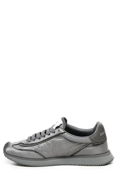 Dolce & Gabbana Low Sneaker Ny In Gray