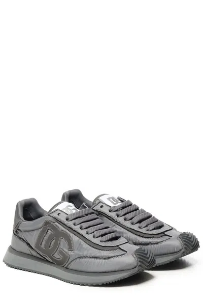 Dolce & Gabbana Low Sneaker Ny In Gray