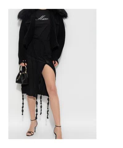 Blumarine Faux-fur-trim Button-up Jacket