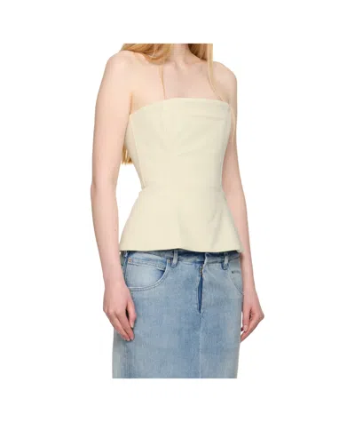 Jean Paul Gaultier Ssense Exclusive Beige Topstitching Corset Top In Neutral