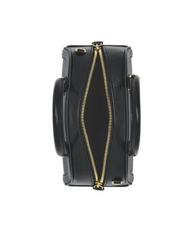 Alexander Mcqueen Mini Leather Birdee Boston Cross-body Bag In Black