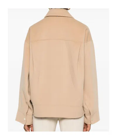 Sportmax Wool Short Coat In Brown