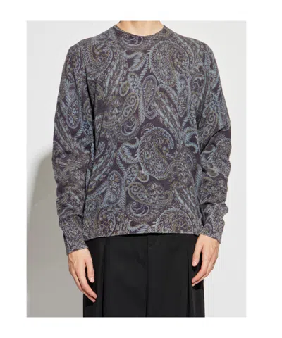Etro Paisley Ribbed Wool Sweater