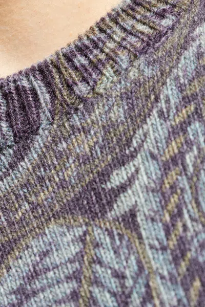 Etro Paisley Ribbed Wool Sweater