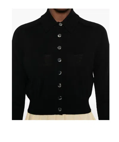 Sportmax Perseus Black Cardigan In Black
