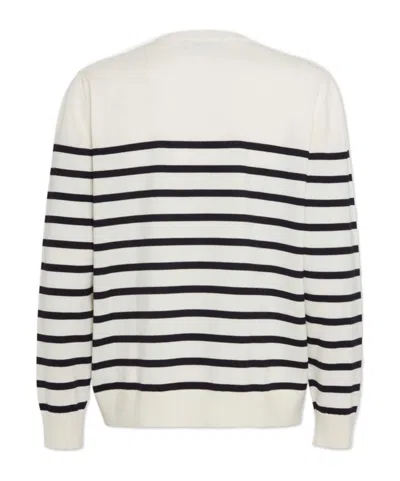 Dsquared2 Wool Sweater With Striped Pattern In Neutral
